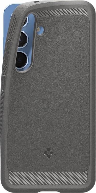 Kapak telefoni Spigen Rugged Armor MagSafe për Samsung Galaxy S25, TPU, me magnet, gri mermeri