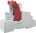 Rele ndërfaqe Relpol PIR4-024AC-M91G-PS-2014, 4P 6A, 24V AC, gri