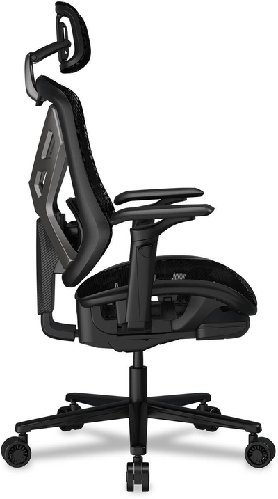 Karrige gaming Cougar Speeder, me lëkundje, me jastëk për kokën, e zezë