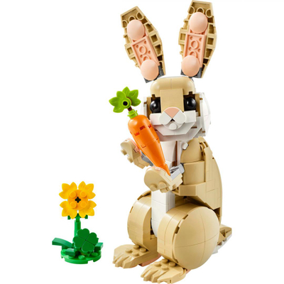 Set LEGO Creator Cute Bunny 3in1, lodër ndërtimi, shumëngjyrësh