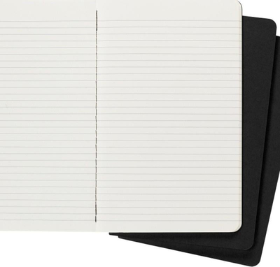 Set fletore Moleskine Cahier Journals L, 13x21cm, 80 faqe, të zeza