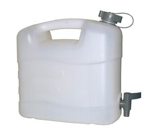 Bidon uji Pressol 21167, 20L, me rubinet, i bardhë