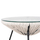 Tavolinë për kafe jashtme Allegra Φ47x45Hcm (HM5874.12), zezë/ bardhë