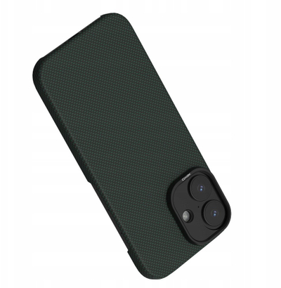 Futrollë telefoni YAXO Aramid Fiber Ultra Slim për iPhone 17 Pro, me MagSafe, e zezë