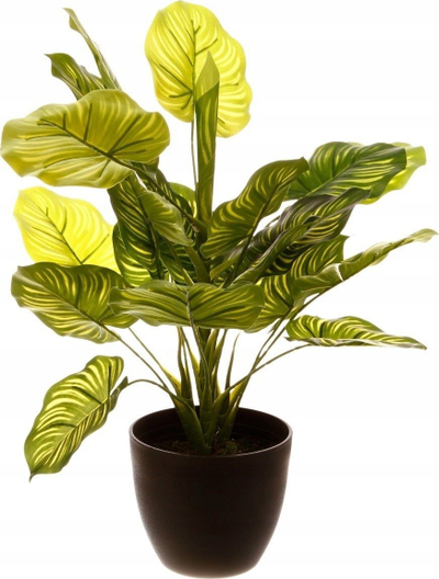 Bimë artificiale dekorative Emako, 45 cm, vazo e zezë