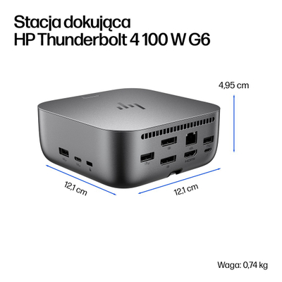 Stacion dokimi HP Thunderbolt 4 G6, 100W, USB C, i zi