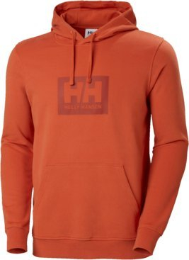 Bluzë me kapuç Helly Hansen Box Classic Cotton, pambuk, për burra, portokalli