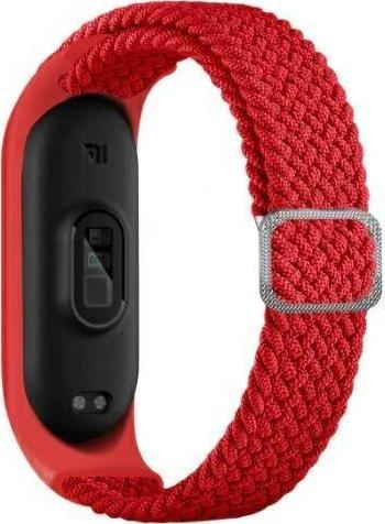 Rrip dore Beline Textile për Xiaomi Mi Band 5 6, tekstil, i kuq