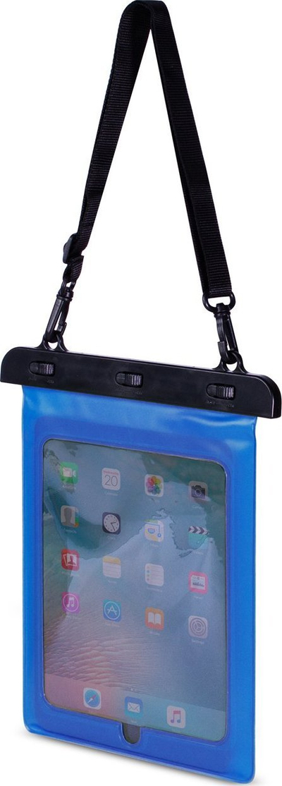 Këllëf uji për tablet Waterproof, PVC ekologjik, universal, blu