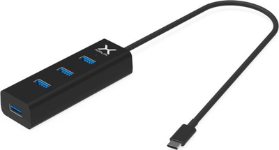 HUB USB Krux KRX0102, 4 porta USB-A 3.0, USB-C, i zi