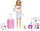Kukull Barbie Mattel Malibu HJY18, set udhëtimi, me aksesorë, shumëngjyrëshe