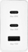 Karikues muri Denmen Fast Charger, 65W PD, 2x USB C 1x USB A, i bardhë