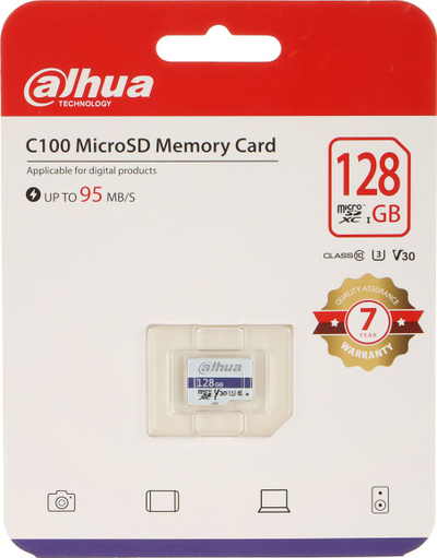 Kartë memorie Dahua C100 MicroSDXC, 128GB, Class 10 UHS I U3 V30