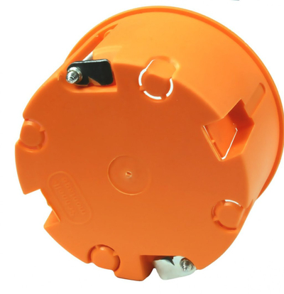 Kuti elektrike Simet E135, për mure të zbrazëta 68mm, thellësi 35mm, portokalli