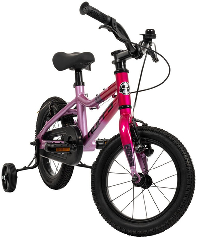 Biçikletë për kalamaj Huffy Literide 14", me rrota ndihmëse, rozë