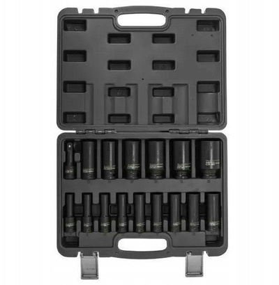Set çelësa goditës ILOFORCE, 1/2", 16 copa, me kuti