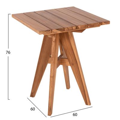 Tavolinë katrore Leo 60×60×75 Hcm (HM9860.11)