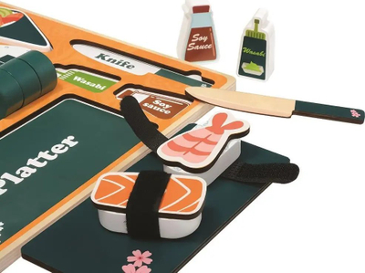 Puzzle druri Bino Sushi Bar 3D, 29.5 x 29.5 cm, shumëngjyrësh