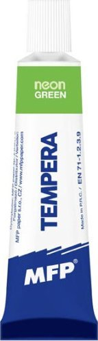 Ngjyrë tempera MFP Neon Green, 12 ml, jeshile neon