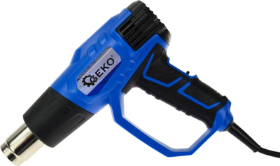 Pиштол за топол воздух Geko G80283, 2000W, со 4 млазници, сина