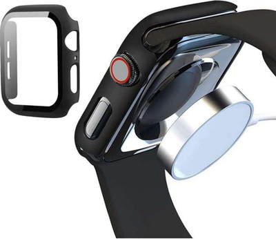 Mbulesë mbrojtëse Tech-Protect Defense360 për Apple Watch 7 45mm, me xham t’trashë të futur, e zezë