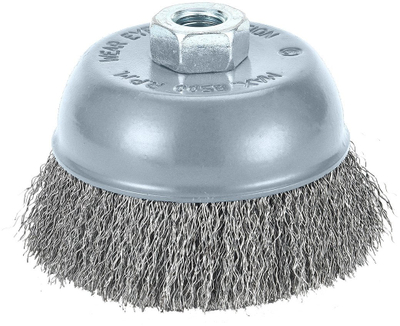 Furçë telash Graphite 100mm, tel çeliku i valëzuar, lidhje M14