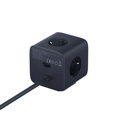 Prizë zgjatese Baseus EnerFill FA11, 67W GaN, 6 në 1, e zezë