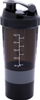 Shaker për proteina Pure2Improve, 500 ml, me 2 ndarje, ngjyrë e zezë