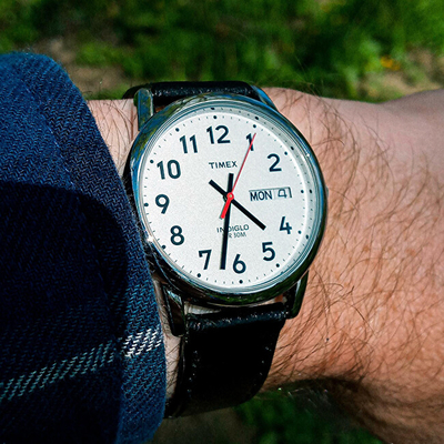 Orë dore për meshkuj Timex Easy Reader Day Date T20041, e kaftë