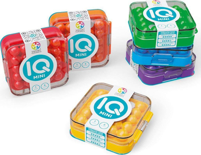 Lojë logjike SmartGames IQ Mini Iuvi Games, portative, puzzle xhepi, shumëngjyrëshe