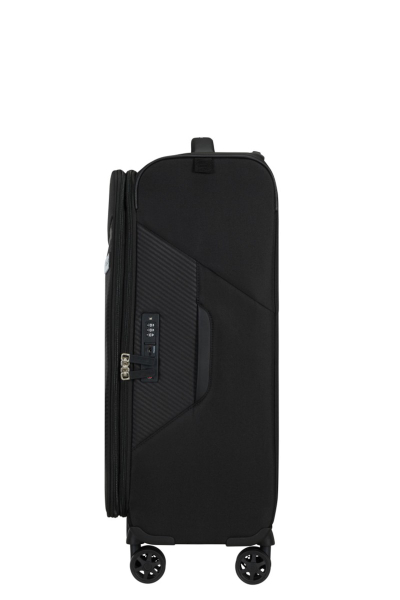 Valixhe Soft Me 4 Rrota Samsonite Litebeam 66/24 Ngjyrë E Zezë