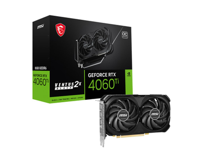 Kartelë grafike MSI GeForce RTX 4060 Ti Ventus 2X Black OC 8GB GDDR6