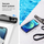 Mbrojtëse universale e papërshkueshme nga uji Spigen A601, deri 8", IPX8, transparente, set 2 copë