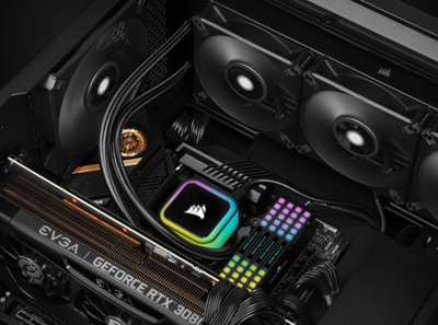 Ftohës procesori CORSAIR iCUE H115i RGB ELITE, 280mm, me ujë, i zi