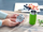 Termos Leifheit Insulated Mug Flip 3249, 350 ml, plastikë dhe inoks, jeshile