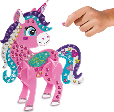 Set artizanal SES Creative Diamond Painting 3D Unicorns, për kalamaj, shumëngjyrësh