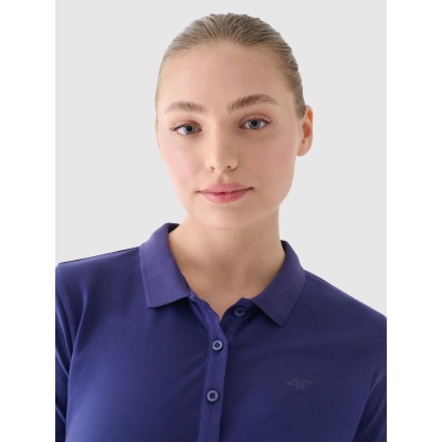 Поло за жени 4F 4FWMM00TPTSF514, памук, темно сина