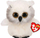 Lodër pelushi TY Austin Owl Boo Buddy, seri Beanie Boo, shumë e butë, shumëngjyrëshe