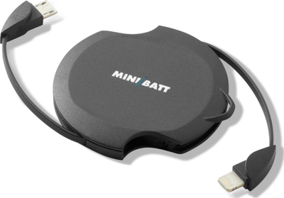 Безжичен полнач MiniBatt PowerRing, Qi, 5V, црн