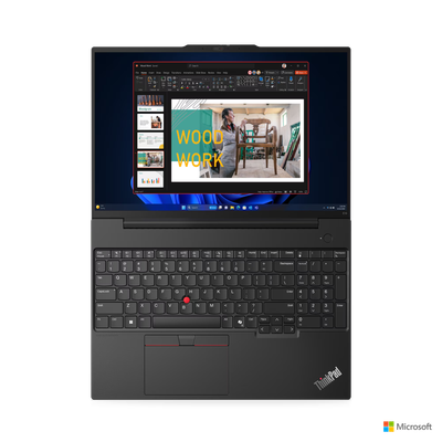 Laptop Lenovo ThinkPad E16 Gen 2, 16". Intel Core Ultra 7, 16GB RAM, 1TB SSD, Integrated Intel Arc Graphics, i zi