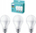 Llambë LED Philips E27, 100W ekuivalente, 2700K, e bardhë, set 3 copë