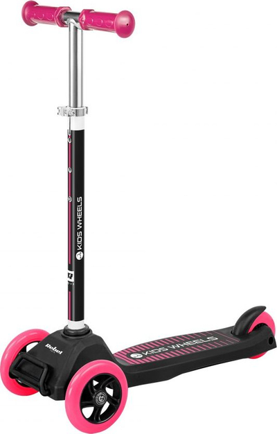 Trotinet për kalamaj Rebel Kids Wheels ZAB0121P, 3 rrota, dorezë e rregullueshme, rozë