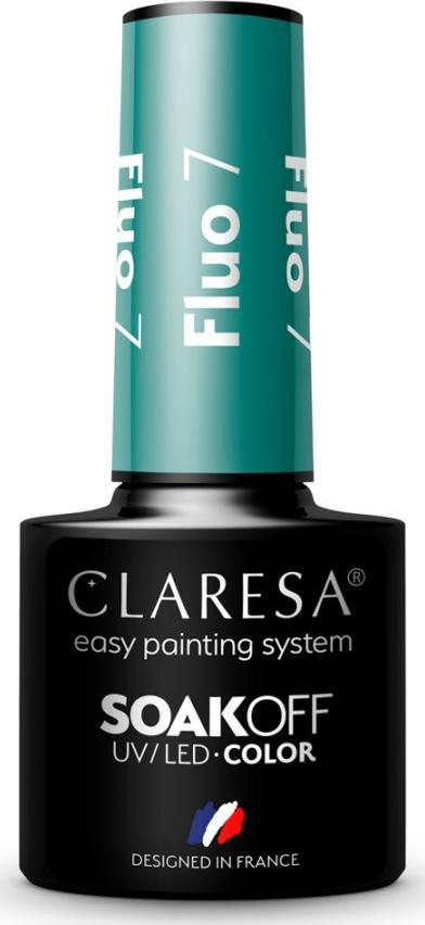Llakk xhel për thonj Claresa SoakOff Color Fluo, Shade 7, 5 g