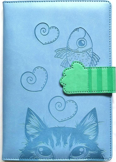 Fletore Fresh për kalamaj TW Cat, A5, fletë të bardha, me mbyllje magnet