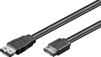 Kabllo eSATA Wentronic Goobay 93246, 0.5m, 6 Gbit/s, i zi