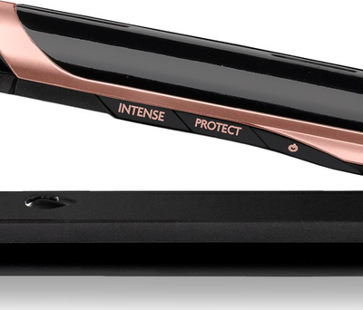Pjastrues flokësh BaByliss Super Smooth 235 ST391E, 235°C, pllaka të gjera, i zi me rozë