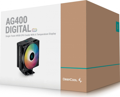 Ftohës për CPU Deepcool AG400 Digital BK ARGB