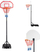 Kosh basketbolli NILS ZDK018, portativ, me lartësi 200-246 cm, i zi