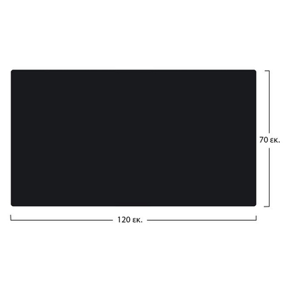 Pllakë kompakte HPL 120×70 cm e zezë (HM5163.03), zezë
