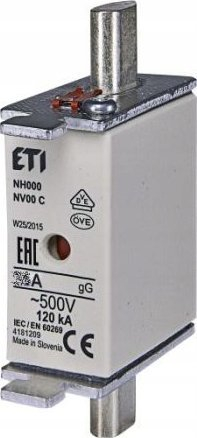 Fishek sigurie ETI Polam KOMBI NH00C, 35A, 500V, i bardhë